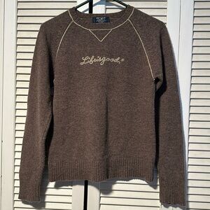 Life is Good Wool Blend Sweater Brown Women’s Small